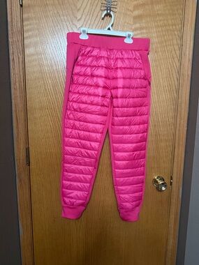 JoyLab Hot Pink Quilted Jogger Pants - Lightweight Puffer Style women’s medium